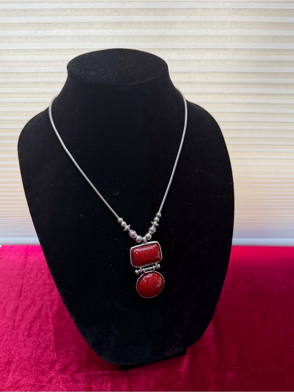 Vintage Artisan Gemstone Necklace